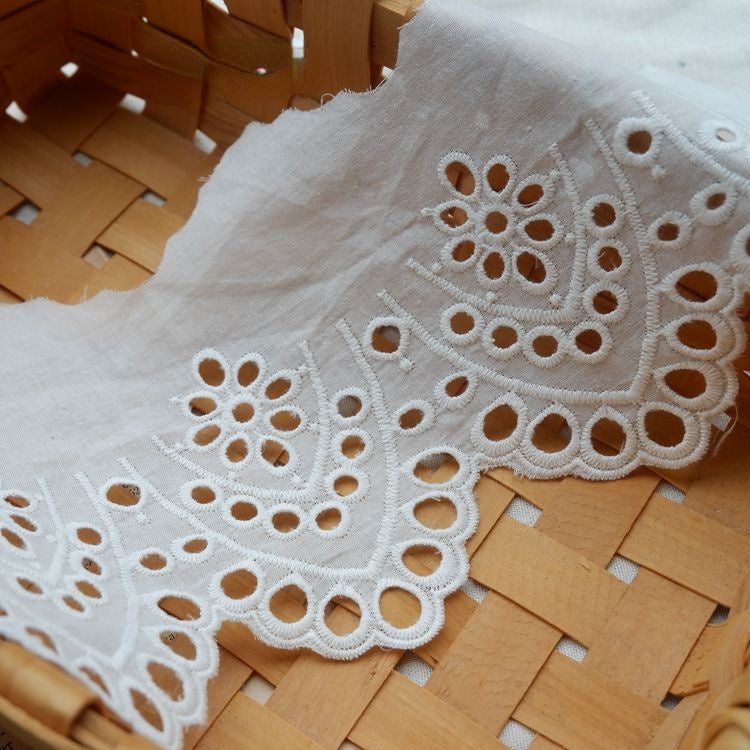 Eyelet Lace Trimming Width 12-15 cm EF0025