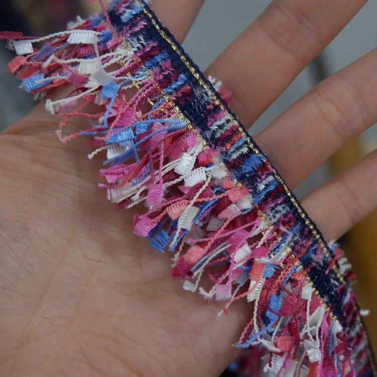 Colorful Fringe Lace Trim Width 3.5 cm CL0061-Lace Fabric Shop