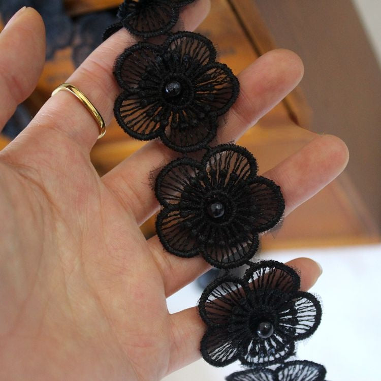 Wedding Embroidery Beaded Lace Trims BT0114-Lace Fabric Shop