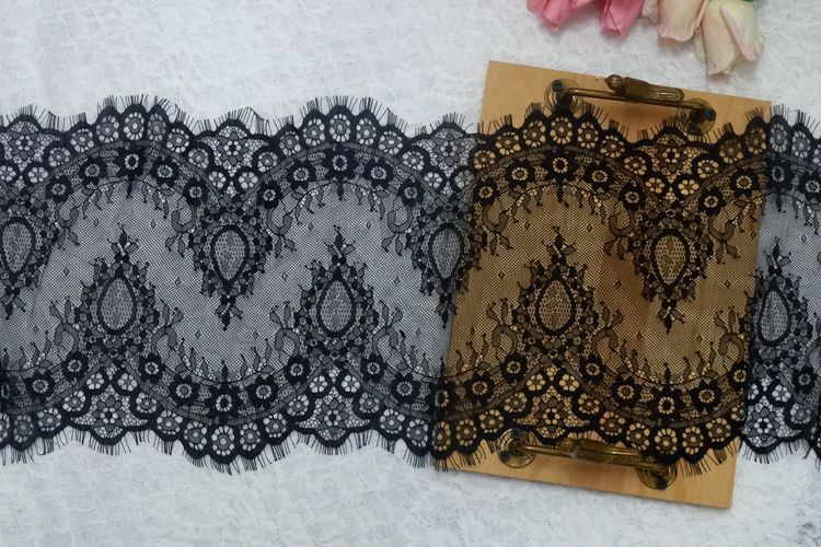 Chantilly Lace Trim Width 26 cm LT0040-Lace Fabric Shop