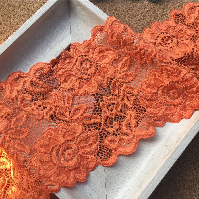 Stretch Color Lace Trim Width 14 cm CL0009-Lace Fabric Shop