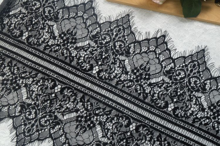 Chantilly Lace Trim Width 41 cm LT0052-Lace Fabric Shop