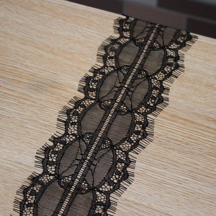 Eyelash Chantilly Lace Trims Width 3-9 cm LT0327-Lace Fabric Shop