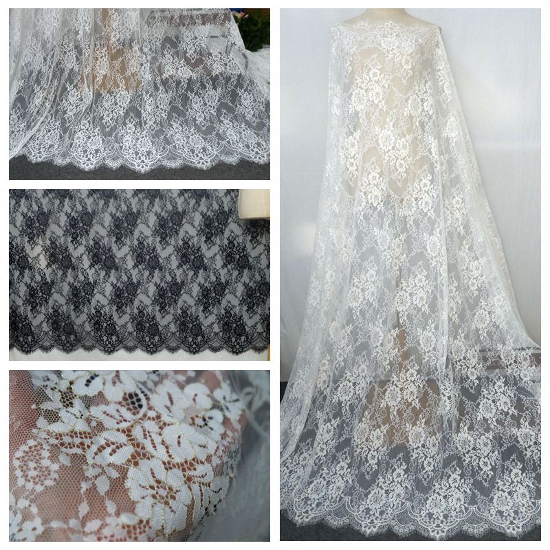 Gold Luxury Chantilly Lace Width 150 cm CHL0108-Lace Fabric Shop