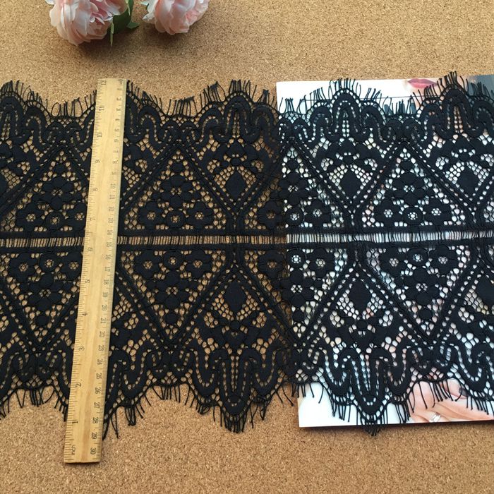 Chantilly Lace Trim Width 22-33cm LT0019-Lace Fabric Shop