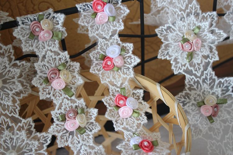 Beaded Floral Lace Trim Dress Decoration BT0068-Lace Fabric Shop