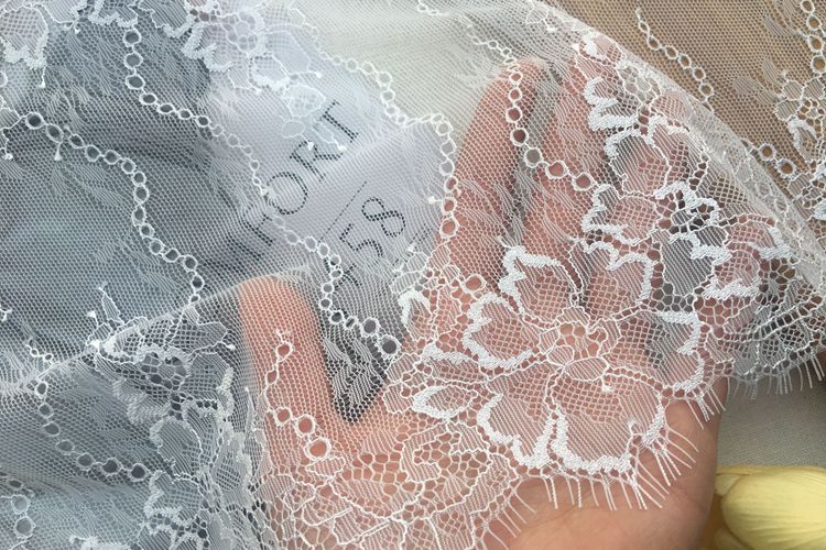 Chantilly Lace Trim Width 18-24 cm LT0036-Lace Fabric Shop