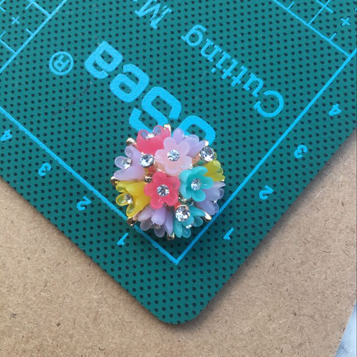 Sweater Beaded Metal Clothes Button BU0006