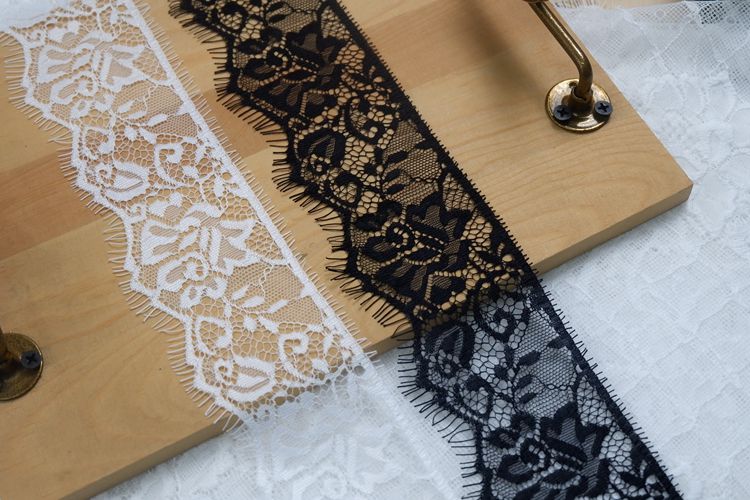 Chantilly Lace Trim Width 7-14 cm LT0095-Lace Fabric Shop