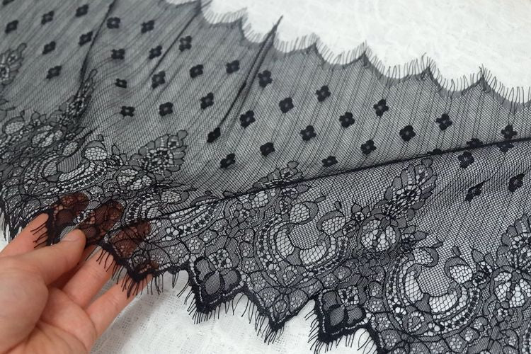Lace Trim Fabric Width 24 cm LT0078-Lace Fabric Shop