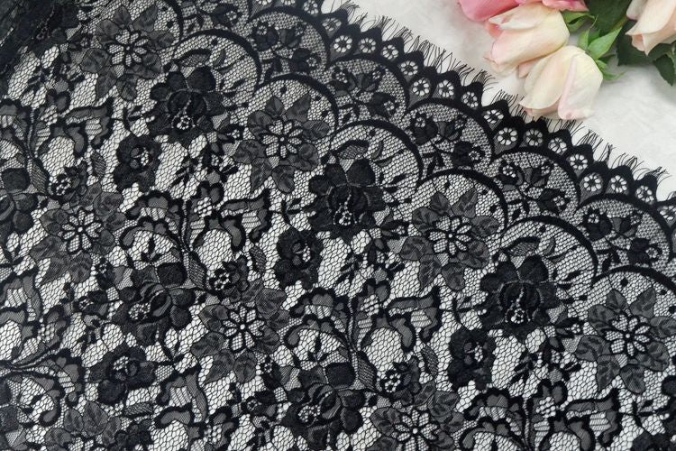 Wedding White Chantilly Lace Width 50 cm CHL0119-Lace Fabric Shop