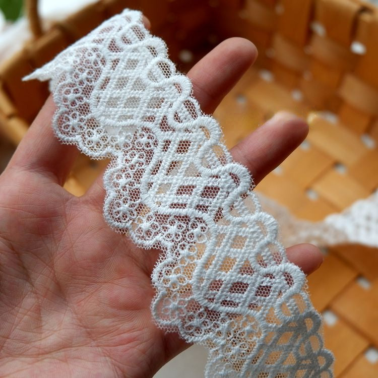 Wedding Lace Tulle Trim Width 2-6 cm TF0075-Lace Fabric Shop