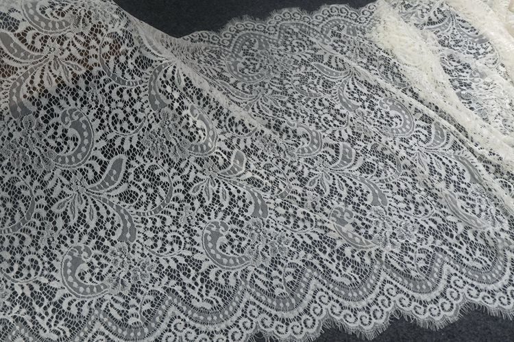 Wide Chantilly Lace 13 Colors Width 70-73 cm CL0072-Lace Fabric Shop