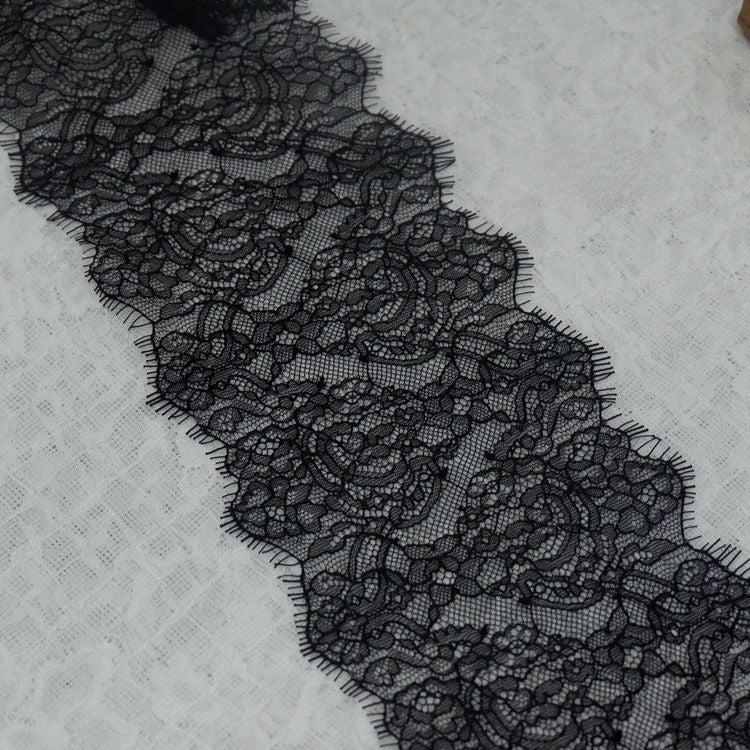 Chantilly Lace Trim Width 13-25 cm LT0112-Lace Fabric Shop