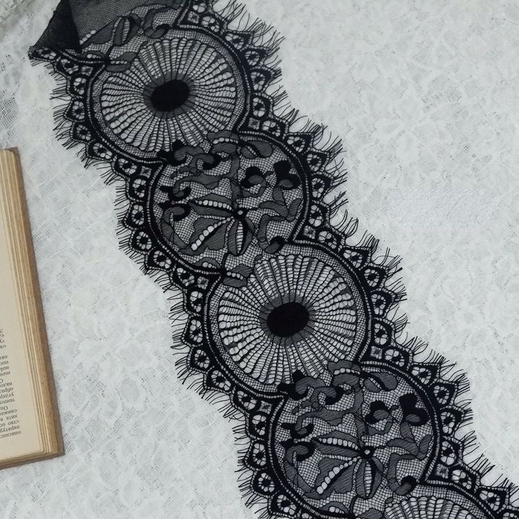 Eye Lace Trim Fabric Width 17-28 cm LT0208-Lace Fabric Shop