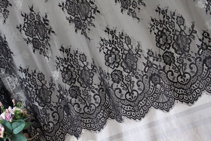 3D Chantilly Lace Width 150 cm CHL0030-Lace Fabric Shop