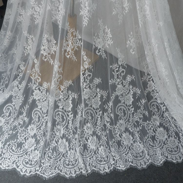 Chantilly Lace Bridal Fabric Width 150 cm CHL0093-Lace Fabric Shop