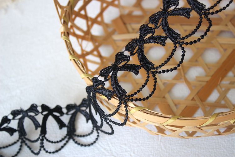 Bow Tie Hollow Lace Trim Width 2-4 cm LT0363-Lace Fabric Shop