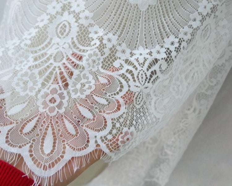 Lace Trim Edge Fabric Width 32-46 cm LT0251-Lace Fabric Shop