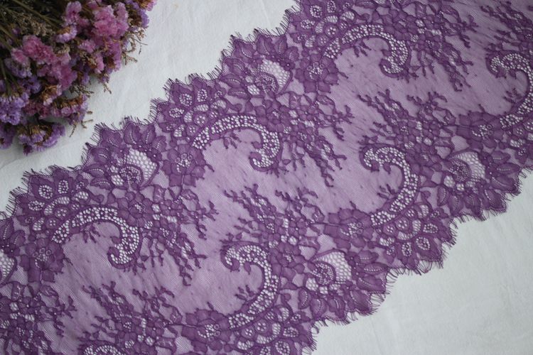 French Color Lace Trim Width 33-35 cm CL0020-Lace Fabric Shop
