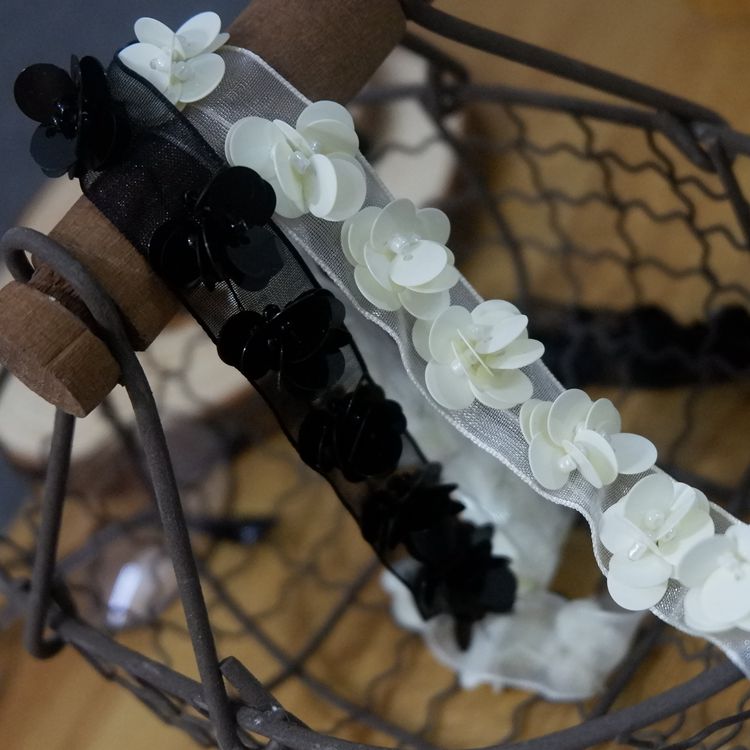 Sequins Beaded Tulle Lace Trim BT0006-Lace Fabric Shop