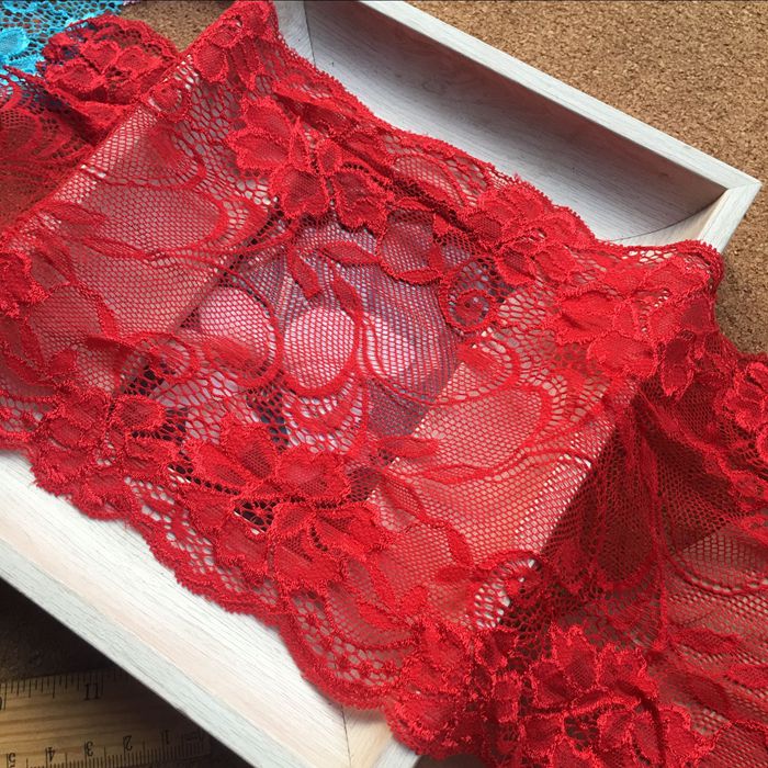 Stretch Color Lace Trim Width 17.5 cm CL0011-Lace Fabric Shop