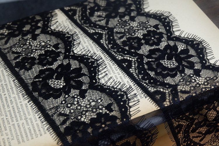 3D Chantilly Lace Trim 8-10 cm LT0101-Lace Fabric Shop
