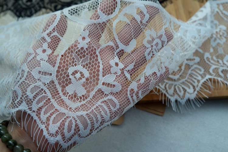Eyelash Lace Trims Width 13-17 cm LT0216-Lace Fabric Shop