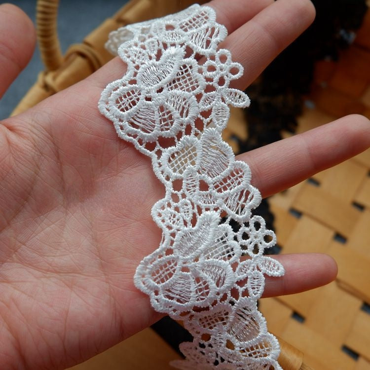 Floral Guipure Lace Trim Decoration LT0165-Lace Fabric Shop