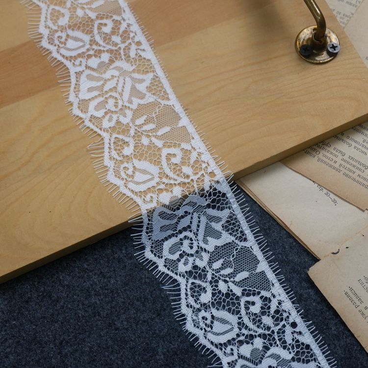 Chantilly Lace Trim Width 7-14 cm LT0095-Lace Fabric Shop