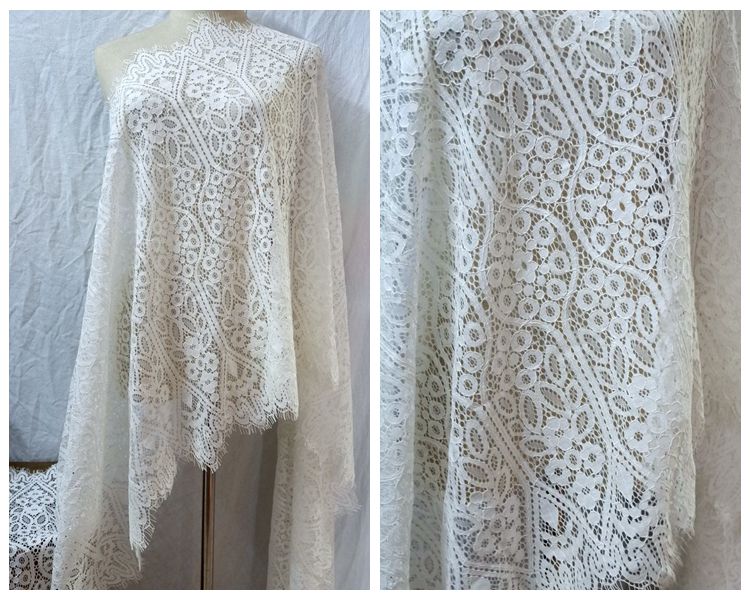 3D Eyelash Lace Fabric Width 62 cm GL0069-Lace Fabric Shop