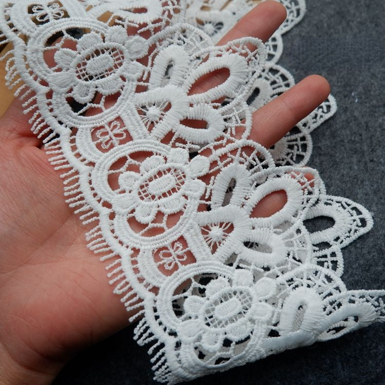 3D Lace Trim Fabric Floral Decoration LT0167-Lace Fabric Shop