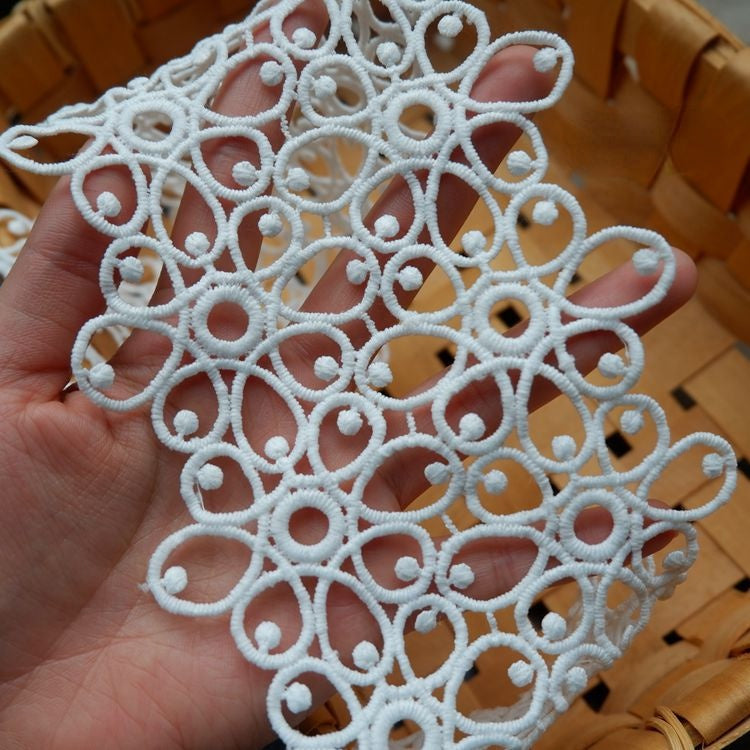 3D Lace Trim Fabric Width 8-9 cm LT0116-Lace Fabric Shop