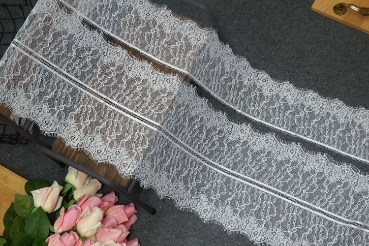 Chantilly Lace Trim Width 10-21 cm LT0039-Lace Fabric Shop