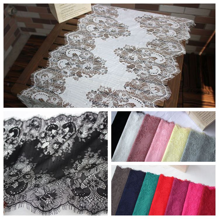Nylon Cotton Color Lace Width 38-41 cm CL0035-Lace Fabric Shop