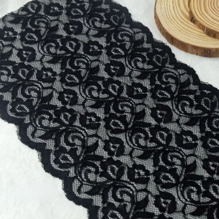 Wedding Stretch Lace Trim Material 15-22 cm LT0260-Lace Fabric Shop