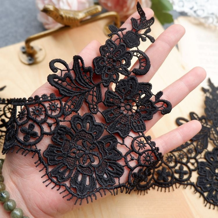 3D Lace Trim Fabric Floral Decoration LT0167-Lace Fabric Shop