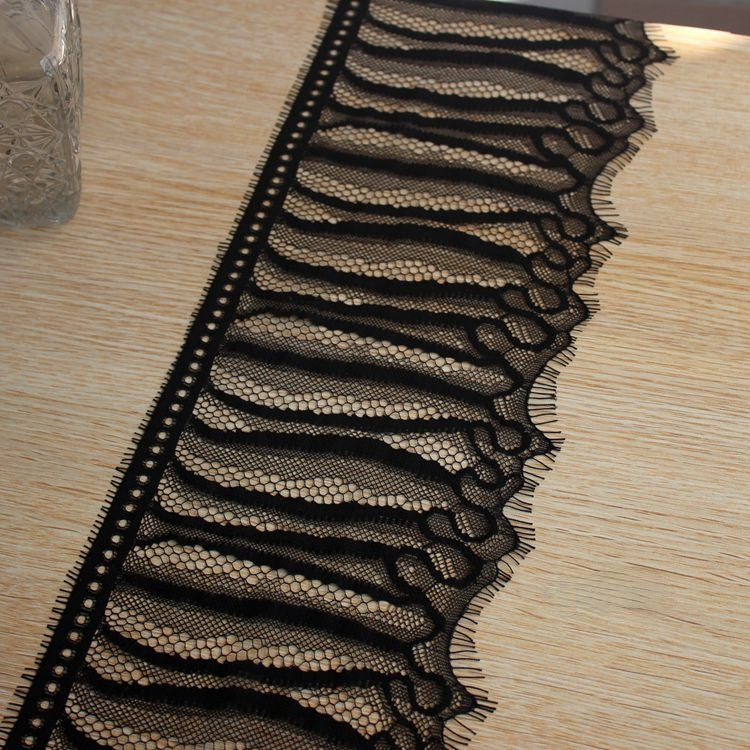 Veil Chantilly Lace Trims Width 14-16 cm LT0326-Lace Fabric Shop