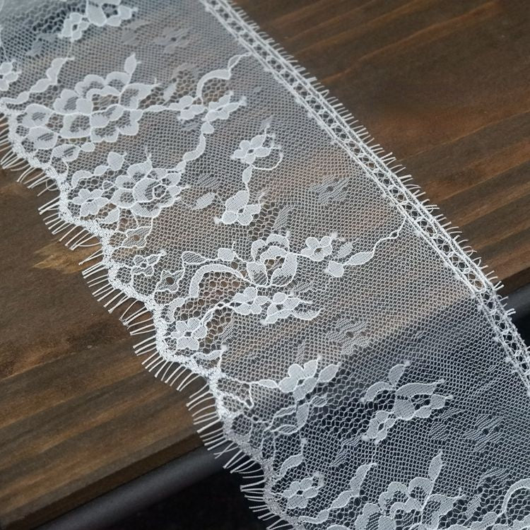 Chantilly Lace Trim Width 10-16 cm LT0082-Lace Fabric Shop