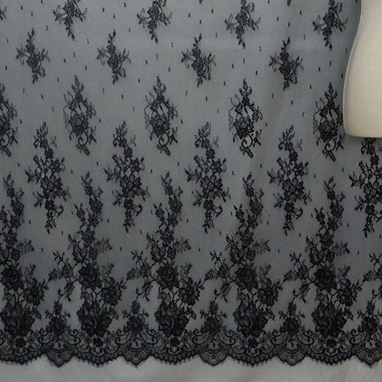 Chantilly Wedding Lace Width 150 cm CHL0075-Lace Fabric Shop