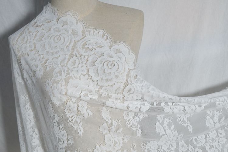 Eyelash Chantilly Lace Width 100cm CHL0009-Lace Fabric Shop