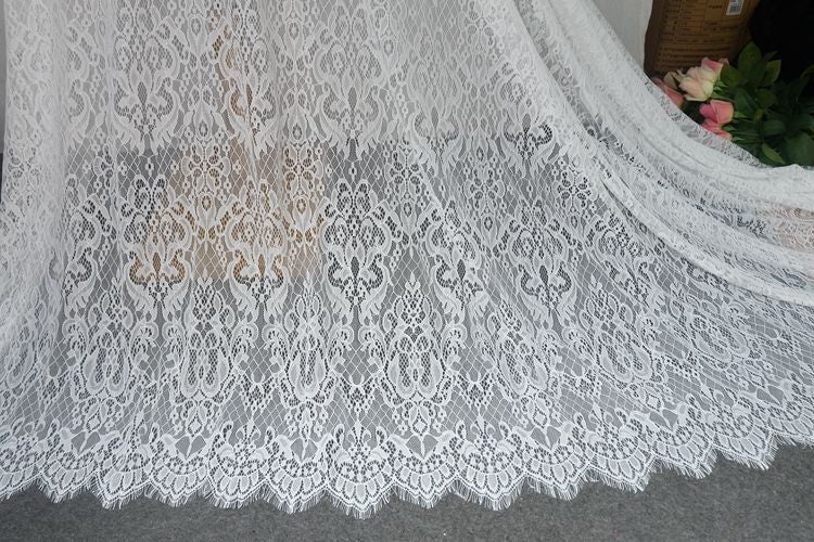 Italy Chantilly Lace Width 150cm CHL0016-Lace Fabric Shop