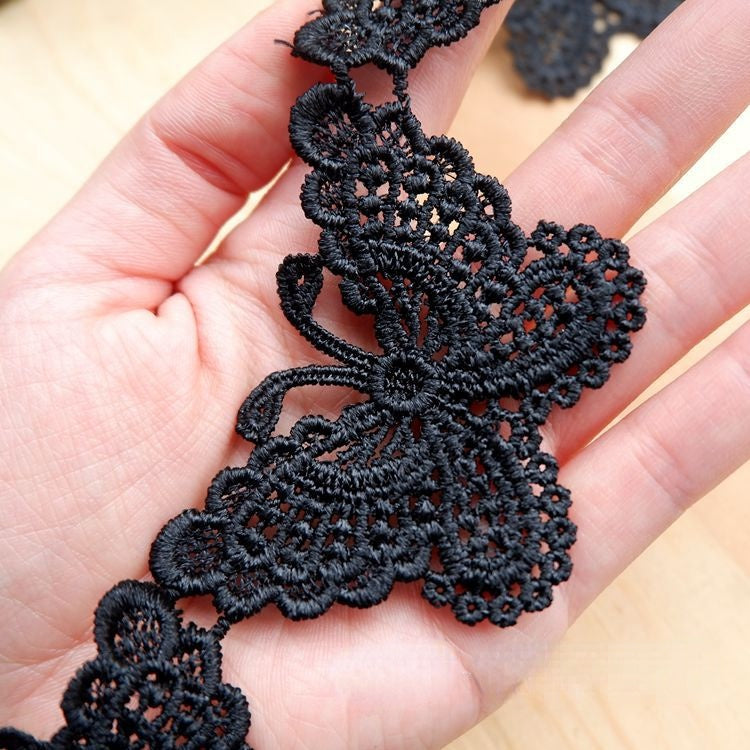 3D Floral Lace Trims Width 4-7 cm LT0136-Lace Fabric Shop
