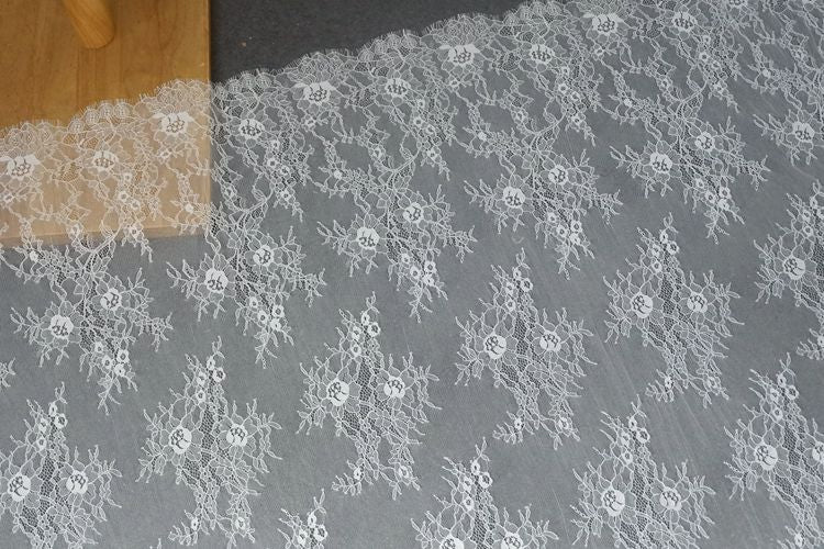 Chantilly Lace Clothing Fabric Width 150 cm CHL0103-Lace Fabric Shop