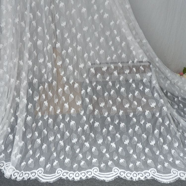 Strawberry Lace Fabric Width 150 cm CHL0076-Lace Fabric Shop