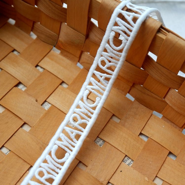 White 3D Lace Trim Fabric Width 2-4 cm LT0212-Lace Fabric Shop