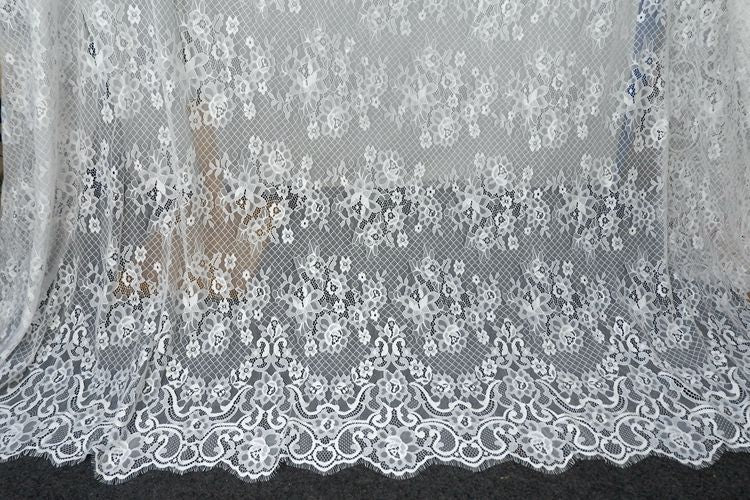 Chantilly Lace Fabric Luxury Width 150 cm CHL0106-Lace Fabric Shop