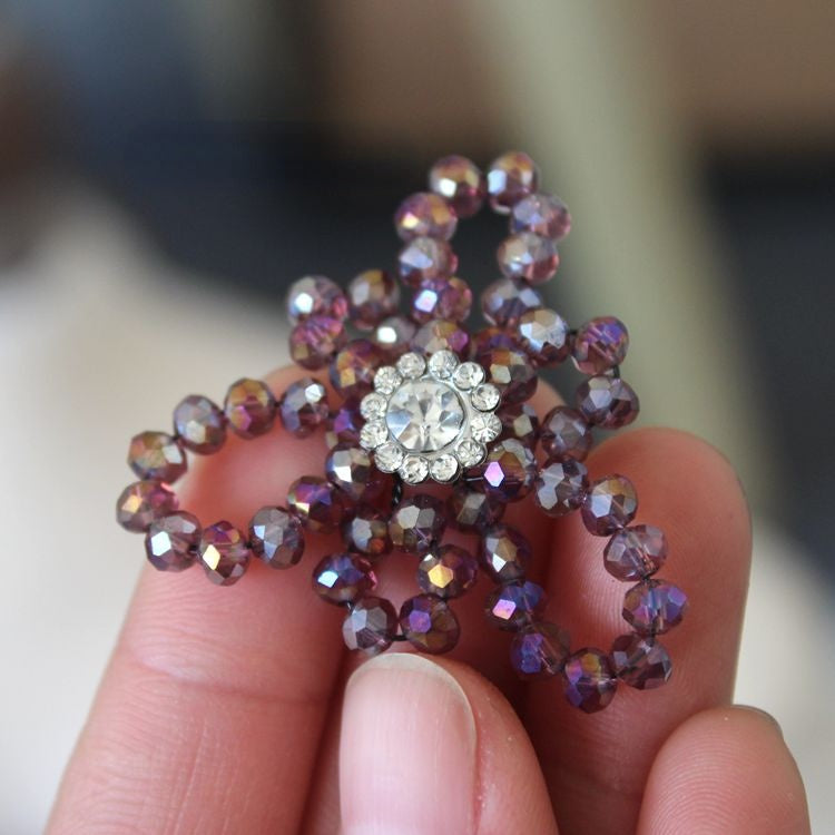 Beaded Bow Tie Headwear Brooch Material BA0122-Lace Fabric Shop