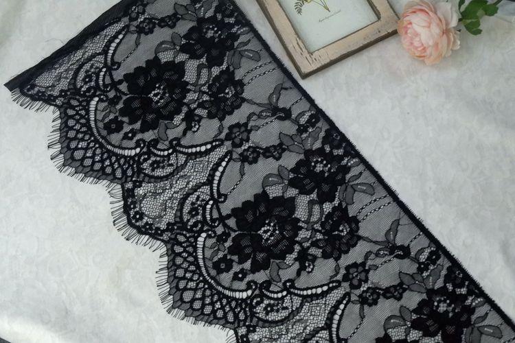 Chantilly Lace Trim Width 27 cm LT0042-Lace Fabric Shop