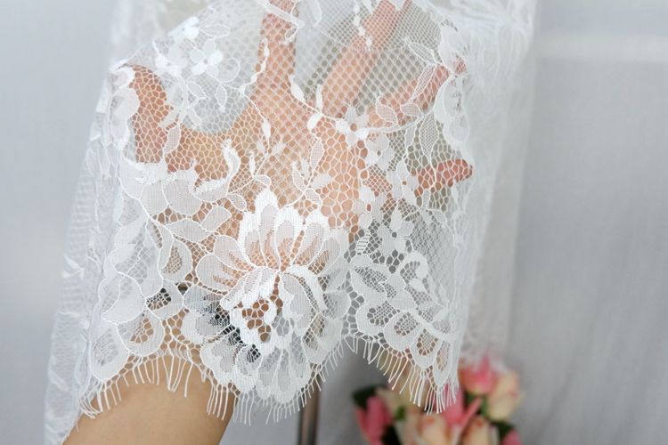 French Chantilly Lace Width 70 cm CHL0050-Lace Fabric Shop